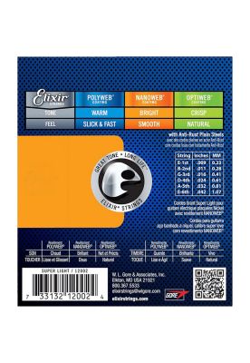 Imagen 2 del producto Cuerdas para guitarra eléctrica Elixir 12002