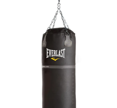 Imagen 2 del producto Saco de Boxeo pesado de cuero negro de 150 libras Everlast