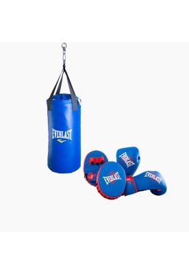 Imagen 2 del producto Pack Guante Box + Guante Foco Prospect Kids 8 Oz Azul/Rojo