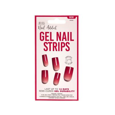 Uñas Adhesivas Gel Nail Strips Rouge