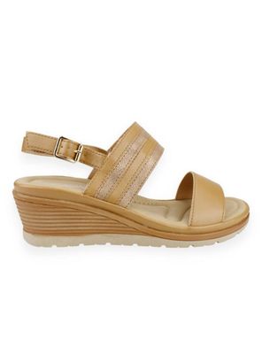 Sandalia New Walk Confort Camel