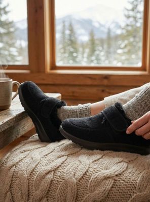 Imagen 2 del producto Pantufla New Walk Peluda Chiporro Negra