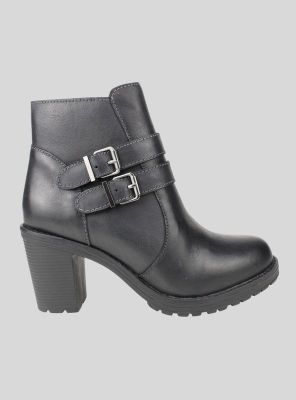 Botín Palm Silfo Cuero Negro