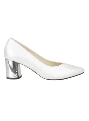 Zapato Exs Fiesta Cuero Plateado