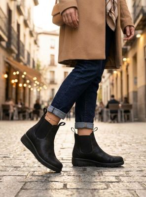 Imagen 2 del producto Botín New Walk Doble Tirador Negro