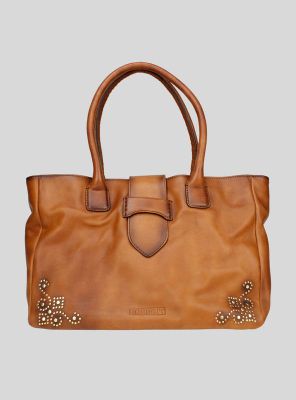 Imagen 1 del producto Cartera Pikolinos Cuero Tachas Camel