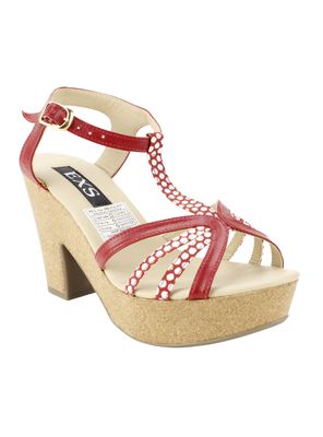 Imagen 2 del producto Sandalia Exs Plataforma Cuero Roja