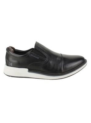 Zapato Kildare Cuero Negro Slip On