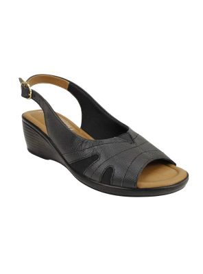 Imagen 2 del producto Sandalia Exs Texturas Cuero Negro