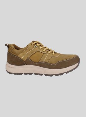 Zapatilla Nat Geo Lanco Cuero Marrón