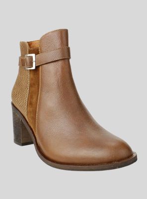 Imagen 2 del producto Botín Exs Broche Reptil Cuero Marrón