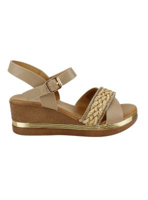 Imagen 1 del producto Sandalia New Walk Cuña Yute Camel