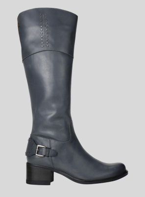 Bota Exs Broche Cuero Gris