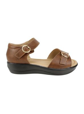 Sandalia New Walk Doble Broche Café