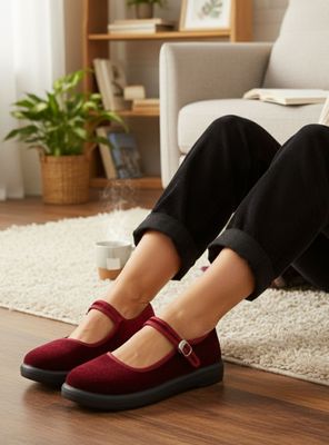 Imagen 2 del producto Zapato New Walk Microfibra Rojo