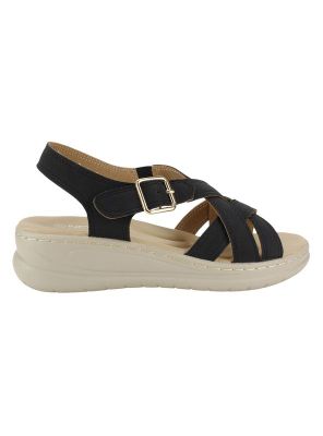 Sandalia New Walk Leonor Confort Negro