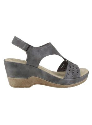 Sandalia New Walk Emma Confort Gris