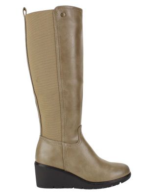 Bota New Walk Elastizada Taupe