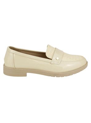 Mocasín New Walk Audrey Confort Beige