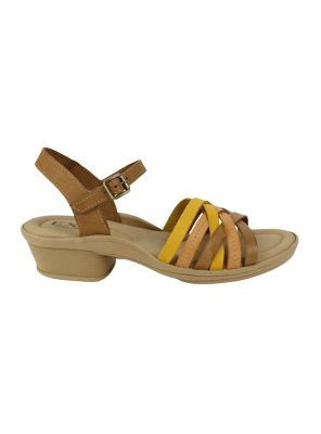 Sandalia Exs Tiras Cruzadas Cuero Café