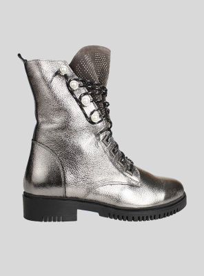 Imagen 1 del producto Botín Exs Perlas Cuero Plata