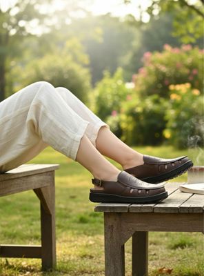 Imagen 2 del producto Sandalia New Walk Ortopédica Café