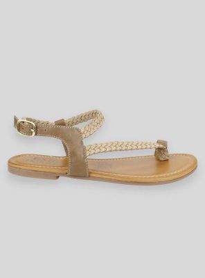 Sandalia Exs Emi Cuero Beige