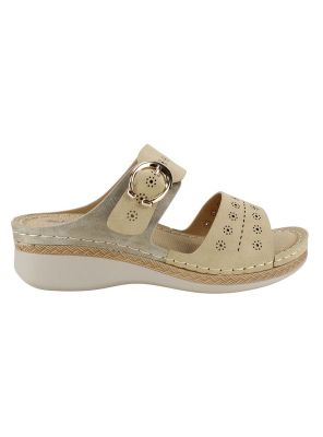 Sandalia New Walk Sol Confort Beige