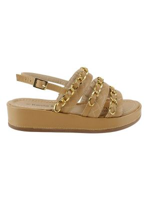 Sandalia Kanna & Co Plataforma Camel
