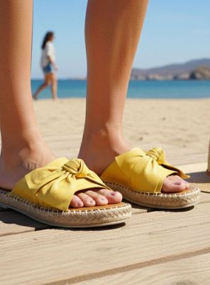 Imagen 2 del producto Sandalia Exs Lazo Cuero Amarilla