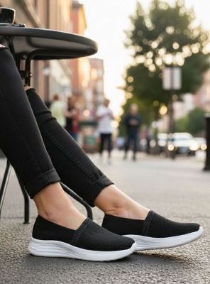 Imagen 2 del producto Zapatilla New Walk Transpirable Confort Negra