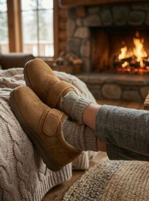 Imagen 2 del producto Pantufla New Walk Chiporro Velcro Camel