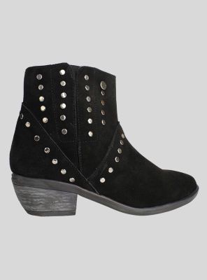 Botín Exs Vaquero Cuero Negro