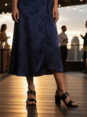 Imagen 2 del producto Sandalia New Walk Asimétrica Negra