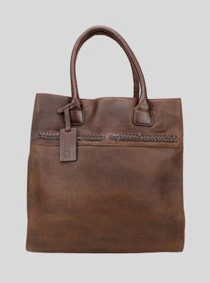 Cartera Pikolinos Cuero Trenzas Café