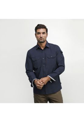 Camisa Hombre Azul Panama Jack