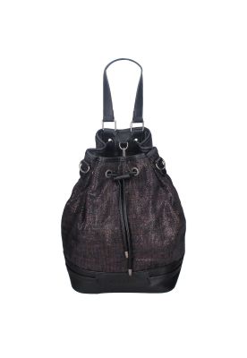 Cartera Hobo Negro Pollini