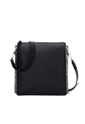 Cartera Animal Print Negro Pollini