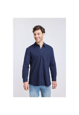 Camisa Hombre Azul Panama Jack