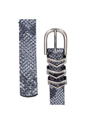 Imagen 2 del producto Cinturón Cuero Mujer Snake Negro Zappa