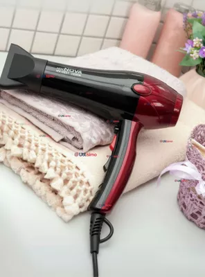 Secador De Pelo Alta Potencia Profesional 5000W Cabello Peluquería Rojo