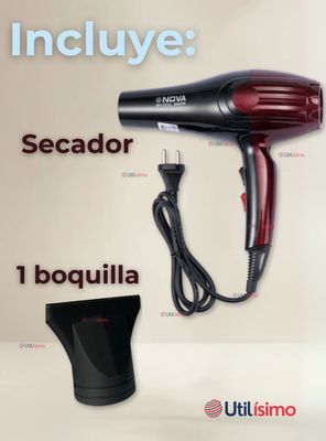 Imagen 2 del producto Secador De Pelo Alta Potencia Profesional 5000W Cabello Peluquería Rojo