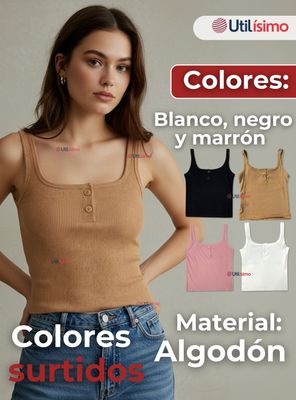 Imagen 2 del producto Pack 6 Camisetas Poleras 100% Algodón Básicas Lisa para Mujer en Colores Surtidos