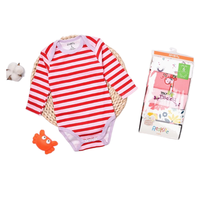 Imagen 2 del producto Pack 5 Bodys Niña Redkite Algodón Manga Larga Surtido