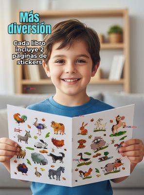 Imagen 2 del producto Pack 3 Libros Para Colorear y Pintar Educativo Con Stickers de Diseños Surtidos