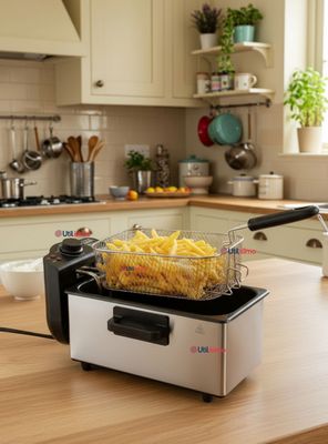 Imagen 1 del producto Freidora de Aceite 3L Eléctrica 2000W de Potencia Acero Inoxidable