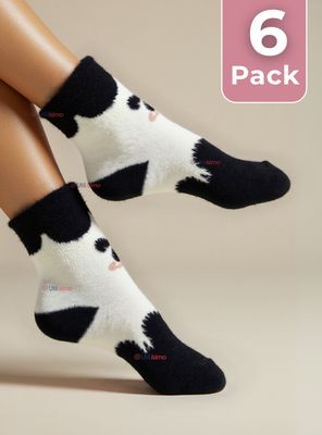 Pack 6 Calcetines Térmicos Y Suaves Terciopelo de Visón Niña Surtido