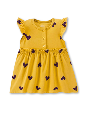 Vestido Sin Mangas Estampado Bebé Niña 9 a 36 Meses Heart Print