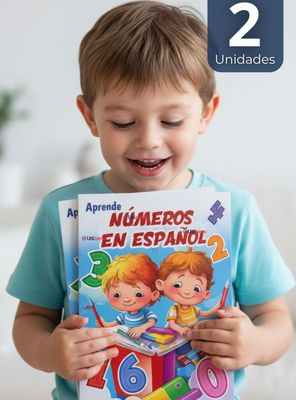 Imagen 1 del producto Pack 2 Libros De Aprendizaje Números En Español Educativo Diseño Surtido