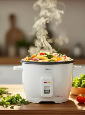 Arrocera Oster Capacidad de 7 Tazas, con DiamondForce, CKSTRCB7DFWHT